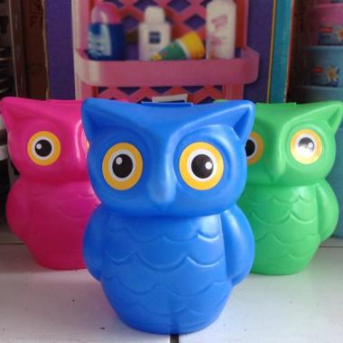 Celengan plastik Owl celengan anak atk Stationery