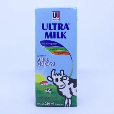 Promo Harga Ultra Milk Susu UHT Full Cream 250 ml - Blibli