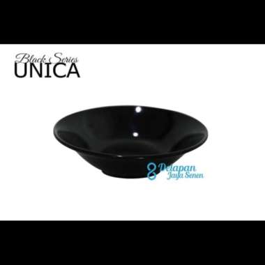Mangkok Unica Hitam 7" | Mangkok Melamin | Mangkok Mie | Mangkok Unika