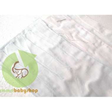 12 Lembar Gurita Tali Ikat Bayi Halus Tebal White