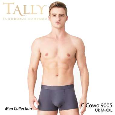 TALLY 9005 Celana Boxer Cowo Dewasa Polos Murah Nyaman Dipakai 1 Pcs XXXL