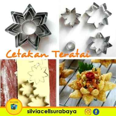 Cetakan Pastel Panada Dumpling Teratai Tebal Stainless - BINTANG