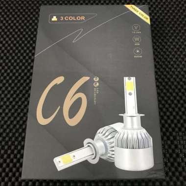 C6 Bohlam LED Mobil H7 3 Warna 3000K , 4300K , 6000K Clear