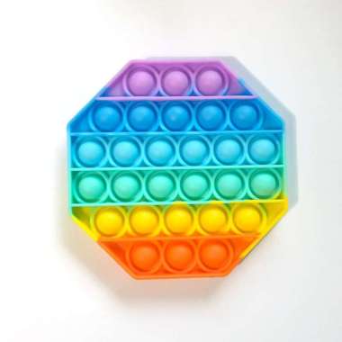 FIDGET TOYS POP IT - MAINAN ANAK PUSH POP ITS TIK TOK - SENSORY TOYS Segi 8