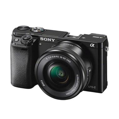 SONY A6000L Kit with 16-50MM F/3.5-5.6 OSS Kamera Mirrorless - Black