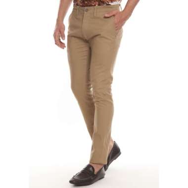 MEN'S TOP Celana Panjang Pria Casual Skinny Fit Feloz-Brown 34 Brown