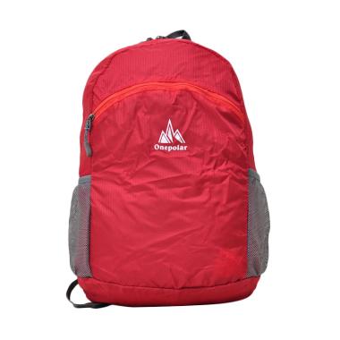 One Polar 1682 Foldable Hiking Backpack Tas Ransel - Merah Red