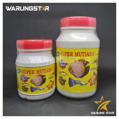 PELET IKAN HIAS SUPER MUTIARA / PAKAN IKAN HIAS / MAKANAN IKAN HIAS SUPER MUTIARA - BOTOL BESAR