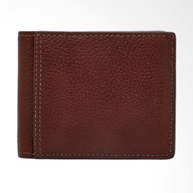 Fossil Tyler Traveler RFID Dompet Pria SML 1501200 - Brown
