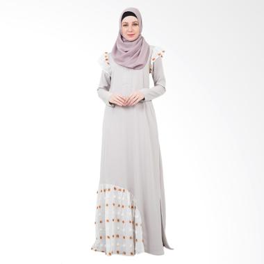 Valisha Edeline Cloud Dress Muslim - Grey White