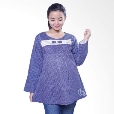 Mama Hamil SJ 356 Ratna Atasan Lengan Panjang Baju Hamil dan Menyusui - Navy