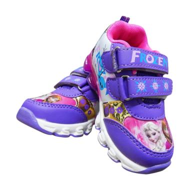 Wonderland Lampu Frozen Sepatu Anak Perempuan