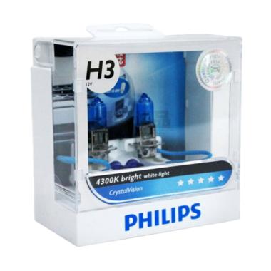 Philips Crystal Vision H3 Lampu Halogen [4300K]