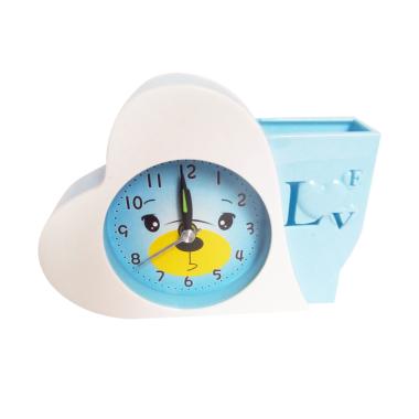 Kobucca Shop Karakter Motif Unik Jam Weker - Love Bear Biru