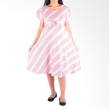 HMILL D1343 Dress Hamil dan Menyusui - Pink