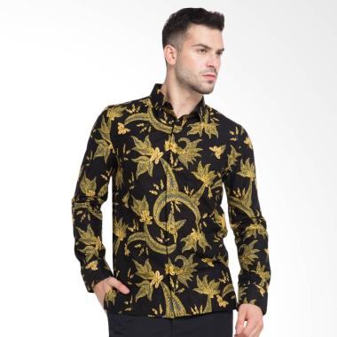 Arthesian Batik Daun Sabit Printing Kemeja Batik Pria