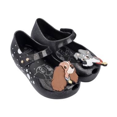 Mini Melissa Ultragirl Lady and the Tramp Sepatu Anak - Black