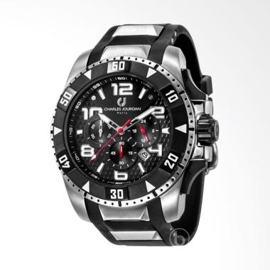 Charles Jourdan Chronograph Original Jam Tangan Pria - Black [CJ1026-1335C] Black