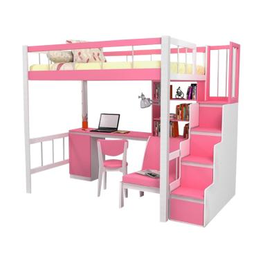 Funkids Porchia 02-120 TL Tempat Tidur Anak - Pink
