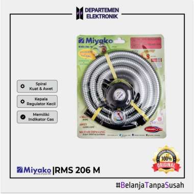 MIYAKO PAKET SELANG REGULATOR RMS-206M/ SELANG REGULATOR MIYAKO RMS206 gray