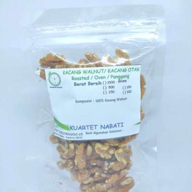 100gr Kuartet Nabati Roasted Walnut - Kacang Otak - Oven - Panggang - Matang