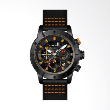 Condotti Eccezionale Jam Tangan Pria - Black Orange [CN3045-B03-P27]