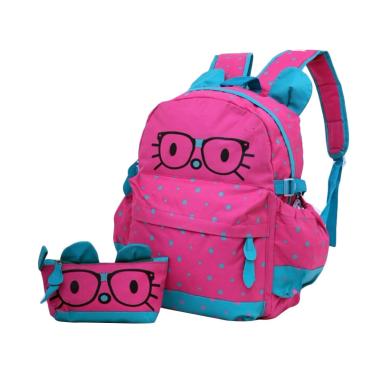 Garsel Bacpack Tas Sekolah Anak Perempuan - Pink