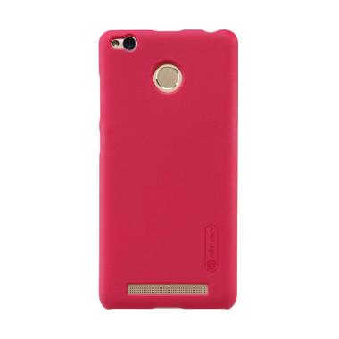 Nillkin Super Frosted Shield Hardcase Casing for Xiaomi Redmi 3 Pro or Redmi 3S - Red Red