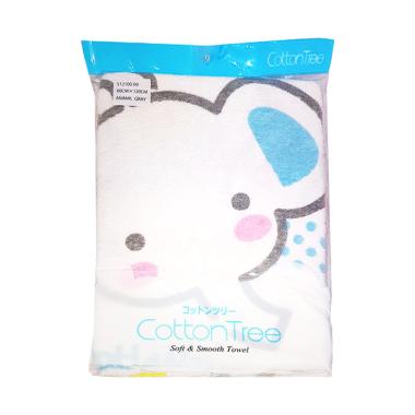 Cotton Tree Animal Gray Handuk [60 x 120 cm]