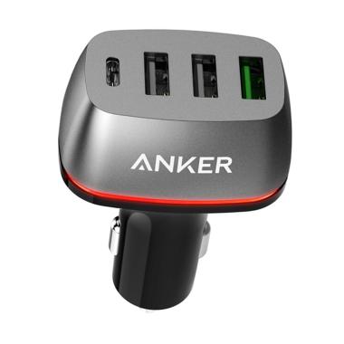Anker Direct PowerDrive+ 4 A2240011 Car Charger with QC 3.0 - Black
