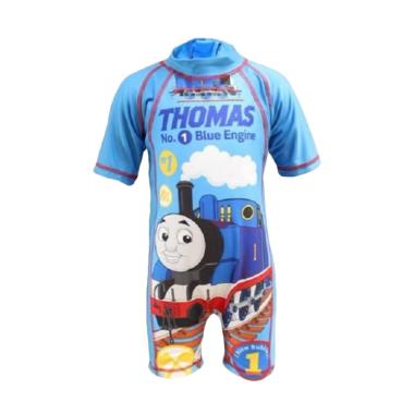 VERINA BABY Motif Thomas & Friend Swimsuit Baju Renang Anak - Biru