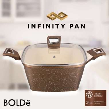 INFINITY PAN CASSEROLE 24CM GOLD