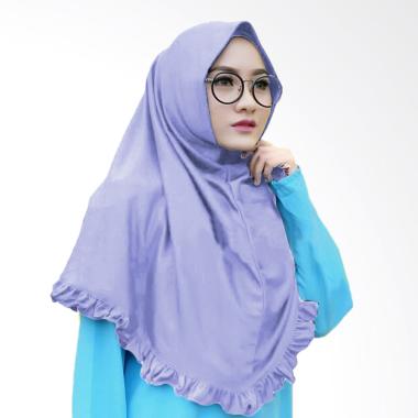 Najwa Khimar Rempel Lipit Jilbab Instan - Lavender