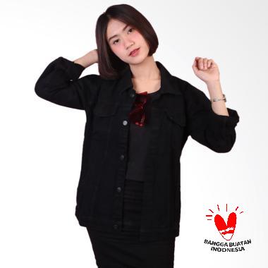 LINAFSIHI Denim Jaket Jeans Wanita - Dark Denim