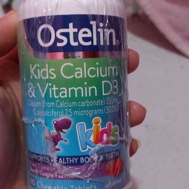 Ostelin Kids Vit D & Calcium [90 Chew Tabs]