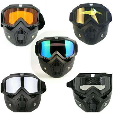 OEM Visor Google Mask Kacamata Motor Transparant