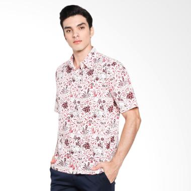Batik Adikusuma Hem Batik Remekan Hem Batik Pria - Merah [542253117]