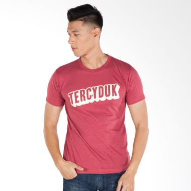 Trending Tercyduk Graphic Print T-Shirt Pria - Merah