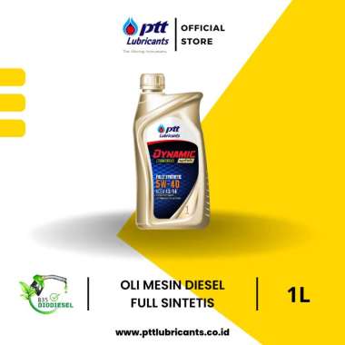 PTT Lubricants Dynamic Commonrail Synthetic 5W40 ACEA A3/B4 Oli Mobil Diesel [1L]