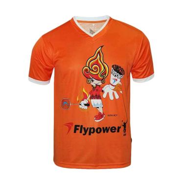 Flypower Muria Boy Kaos Badminton Pria - Orange