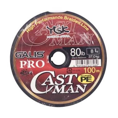 Senar PE YGK Galis Pro Castman 100M Size 8 Ukuran 80Lbs