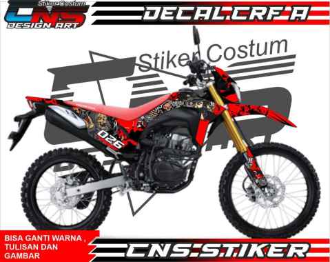 stiker decal crf moster
