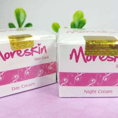 Cream MORESKIN Day - Krim Pemutih Muka Glowing / Pemutih Wajah Cepat / Pencerah Wajah yang Aman