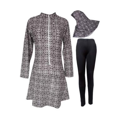 Rainy Collections Motif Batik Lingkaran Baju Renang Muslim Dewasa
