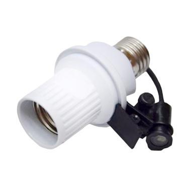 Yangunik Fitting Lampu Sensor Cahaya Otomatis - Putih