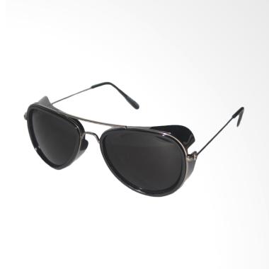 OEM ID Sunglass Aviator Kacamata Unisex - Hitam [SUN 1071-02]