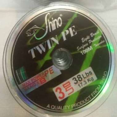 SENAR PANCING SHINO TWIN PE 100M GREENBLACK 38 Lbs