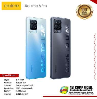 Promo Avicomp : Realme 8 Pro [6GB/128GB] GARANSI RESMI