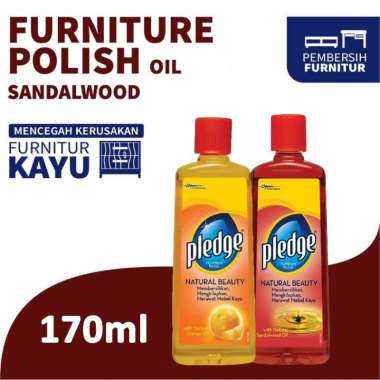 Pledge Furniture Polish Oil Mengkilapkan Furniture Kayu -170 ml Orange Oil