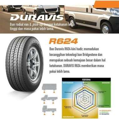 Bridgestone Ban 165R13 8PR 165-13 8 pr DURAVIS R624